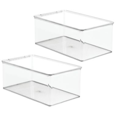 mDesign Plastic Stackable Toy Storage Bin Box with Lid, 5" High, 2 Pack. View a larger version of this product image.