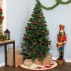 Alternate image 1 for Sunnydaze Faux Canadian Pine Christmas Tree with Hinged Branches - 7-Foot