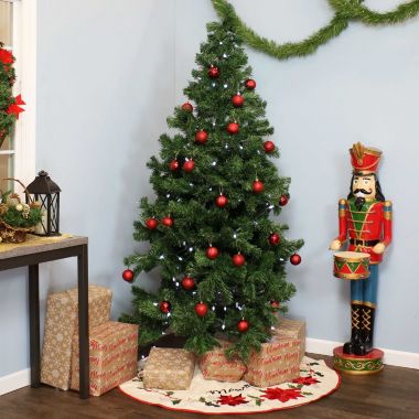 Sunnydaze Faux Canadian Pine Christmas Tree with Hinged Branches - 7-Foot. View a larger version of this product image.
