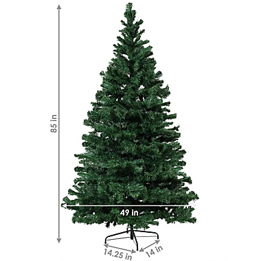 Sunnydaze Faux Canadian Pine Christmas Tree with Hinged Branches - 7-Foot. View a larger version of this product image.