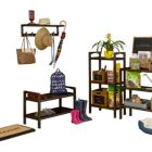 Alternate image 2 for NewRidge Home Goods Abingdon 33.25"W 7-Peg Coat Rack with Shelf - Espresso