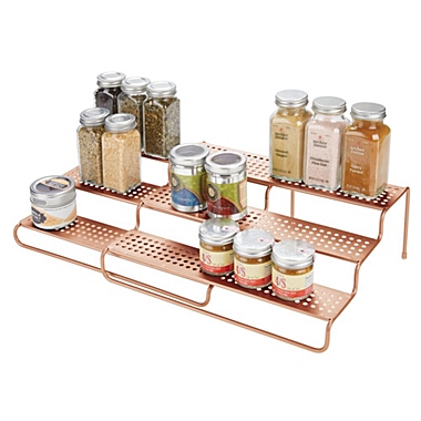 mDesign Adjustable/Expandable Kitchen Organizer Spice Rack. View a larger version of this product image.