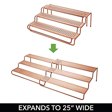 mDesign Adjustable/Expandable Kitchen Organizer Spice Rack. View a larger version of this product image.