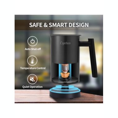Cyetus 4 in 1 Automatic Milk Frother, Steamer and Milk Foam for Hot and Cold Milk, Hot Chocolate, Latte and Cappuccino. View a larger version of this product image.