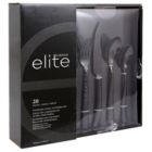 Alternate image 3 for Gibson Elite Stonehenge 20 Piece Flatware Set in Black