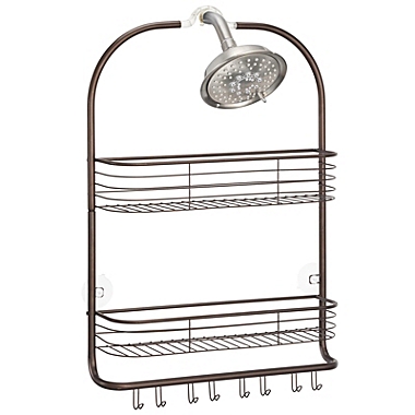 mDesign Metal Bathroom Over Door Hanging Shower Caddy Organizer. View a larger version of this product image.