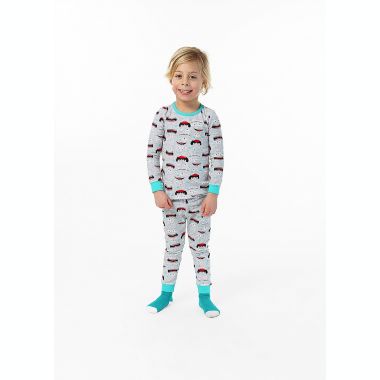 Sleep On It Infant/Toddler Boys Wacky Monster Snug Fit 2-Piece Pajama Sleep Set With Matching Socks. View a larger version of this product image.