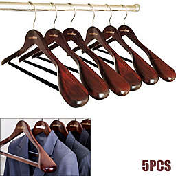 5-Piece Premium Wooden Clothes Hangers