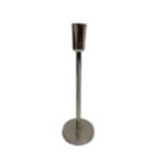 Alternate image 0 for BIDK Home 10" Silver Contemporary Candlestick Holder Tabletop Decor - Large