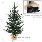 Alternate image 3 for Sunnydaze 3-Foot Tall Festive Pine Pre-Lit Artificial Christmas Tree