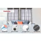 Alternate image 1 for J&V TEXTILES Solid Sheer Window Curtain Panels- Set of 4