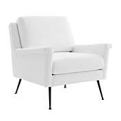 Modway Furniture Chesapeake Fabric Armchair, Black White