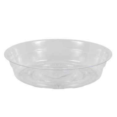 CWP CW-600N Vinyl Plant Saucer, 6-Inch Diameter, Clear. View a larger version of this product image.