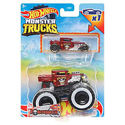 Hot Wheels Monster Trucks 1 64 Scale Boneshaker, Includes Hot Wheels Die Cast Car