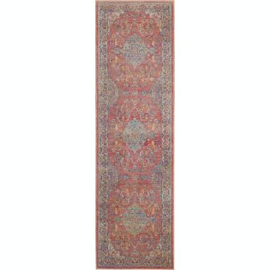 Global Vintage 2'4" x 8' (8' Runner) Multicolor Area Rug Persian Vintage Vine and Bloom by Nourison. View a larger version of this product image.