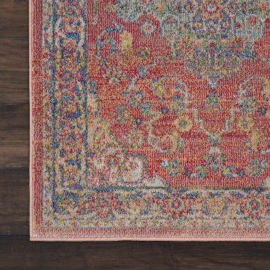 Global Vintage 2'4" x 8' (8' Runner) Multicolor Area Rug Persian Vintage Vine and Bloom by Nourison. View a larger version of this product image.
