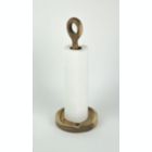 Alternate image 1 for Things2Die4 Natural Acacia Wood Paper Towel Holder Kitchen Accent Boho Décor