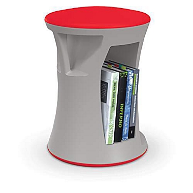 Balt Hierarchy Flipz Stool - Red/Grey. View a larger version of this product image.