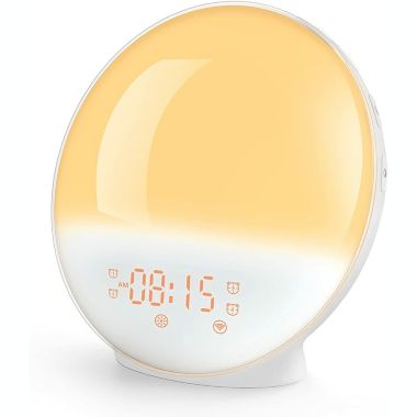uitvinding motor Kietelen HeimVision Digital Sunrise Alarm Clock Wake up Light Sleep Aid Works | Bed  Bath & Beyond