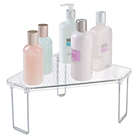 Alternate image 2 for mDesign Plastic Bathroom Stackable Corner Organizer Shelf