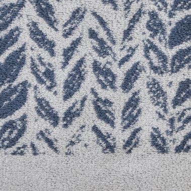 SKL Home Distressed Leaves Bath Towel - 28x54", Denim Blue. View a larger version of this product image.