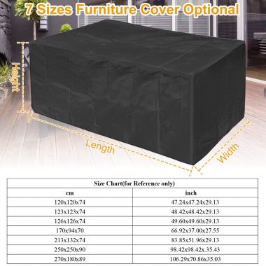 Eggracks By Global Phoenix 210D Waterproof Outdoor Furniture Cover Windproof Dustproof Patio. View a larger version of this product image.