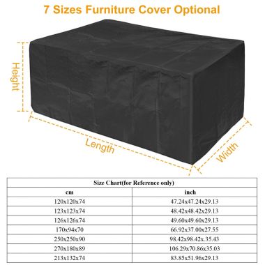 Eggracks By Global Phoenix 210D Waterproof Outdoor Furniture Cover Windproof Dustproof Patio. View a larger version of this product image.