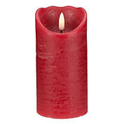 Northlight 6" LED Red Flameless Battery Operated Christmas Decor Candle