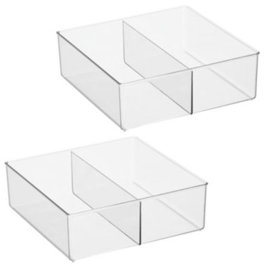 mDesign Divided Plastic Drawer Storage Organizer Container Bin for Closet. View a larger version of this product image.