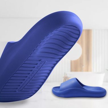 Stock Cloud Slides Soft Shower Slippers Air Cushion Sandals Blue | Bed Bath & Beyond
