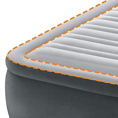 Intex Dura Beam Deluxe Airbed with Built in Pump & Ultra Plush Headboard, Queen. View a larger version of this product image.
