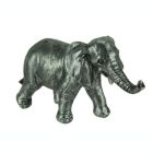 Alternate image 0 for VIP Home and Garden Antique Metallic Silver Finish Walking Elephant Statue Trunk Up