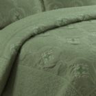 Alternate image 2 for MarCielo 3-Piece Fully Quilted Embroidery Quilts Bedspreads Bed Coverlets Cover Set Emma