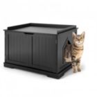 Alternate image 0 for Hooya Cat Litter Box Enclosure with Double Doors for Large Cat and Kitty (Black)