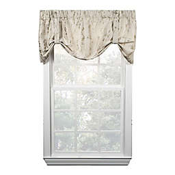 Ellis Curtain Meadow High Quality Room Darkening Solid Natural Stylish Color Lined Tie-Up Window Valance - 50 x22