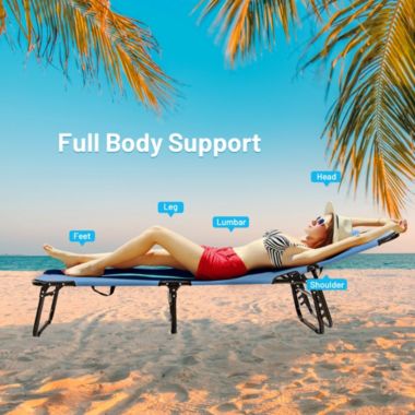 Costway Folding Chaise Lounge Chair. View a larger version of this product image.