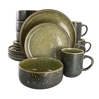 Details about   DINNERWARE SET 16-Piece Plates Bowls Mugs Dishes Stoneware Square Dinner Kitchen 