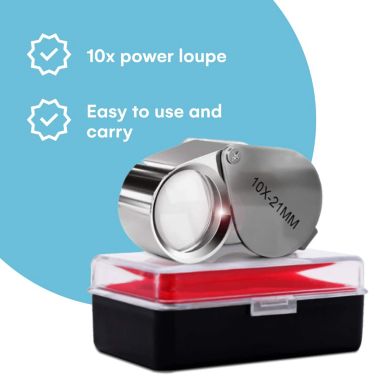 Noa Store 10x Jewelers Loupes Magnifier - Set Of 2 Jewelers Loop Magnifier - Pcket. View a larger version of this product image.