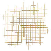 Cheungs Iquara Large Gold Abstract Metal Wall Art