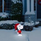 Alternate image 1 for Product Works 18 Inch Pre-Lit LED Snoopy Santa Indoor/Outdoor Holiday Decoration