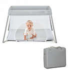 Alternate image 0 for Costway Lightweight Foldable Baby Playpen w/ Carry Bag-Light Gray
