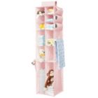 Alternate image 1 for mDesign Kids/Child Fabric Over Closet Rod Hanging Organizer