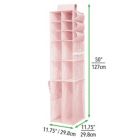 Alternate image 2 for mDesign Kids/Child Fabric Over Closet Rod Hanging Organizer