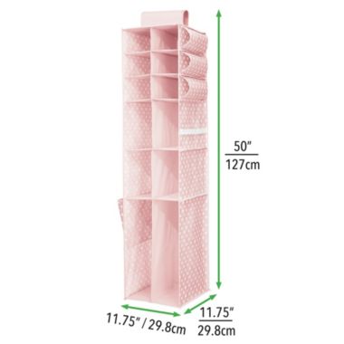 mDesign Kids/Child Fabric Over Closet Rod Hanging Organizer. View a larger version of this product image.