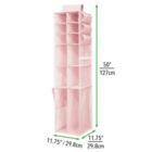 Alternate image 3 for mDesign Kids/Child Fabric Over Closet Rod Hanging Organizer