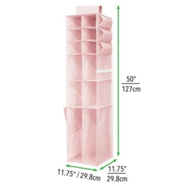mDesign Kids/Child Fabric Over Closet Rod Hanging Organizer. View a larger version of this product image.