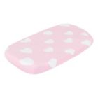Alternate image 2 for Everyday Kids 2 Pack Girls Bassinet Sheet Set - Pink/White Hearts and Dots - 100% Cotton