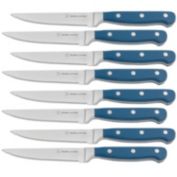 Dura Living Superior Series 8 Piece Stainless Steel Steak Knife Set, Royal Blue