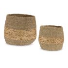 Alternate image 0 for Melrose Home Decorative Basket (Set of 2) 16.25"D x 14.5"H, 18"D x 17"H Seagrass