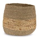 Alternate image 1 for Melrose Home Decorative Basket (Set of 2) 16.25"D x 14.5"H, 18"D x 17"H Seagrass